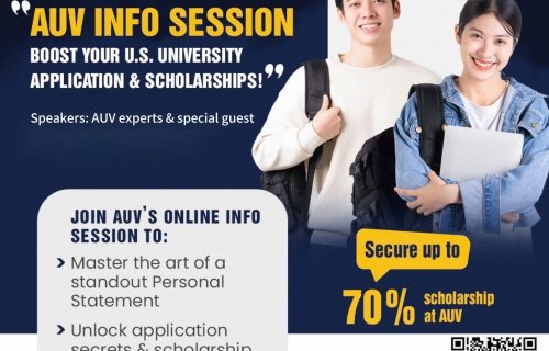 Unlock the Secrets to Boosting Your U.S. University Application & Earning Scholarships up to 70% at The American University in Vietnam AUV!